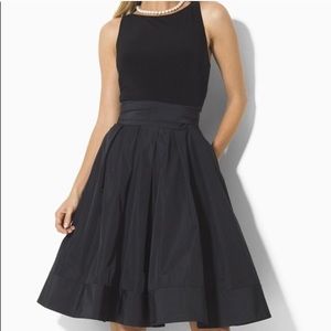 Raulph Lauren Jersey Taffeta Formal Cocktail Dress